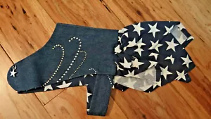 Abito Hankie Bark Avenue Originale Patriottico Denim Con Stella - Taglia S - Foto 1 di 12