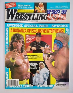 Wrestling USA February 1991 Magazine Kerry Von Erich Sgt Slaughter Ric Flair WWF - Picture 1 of 2