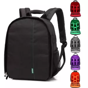 Small Digital Camera Shoulder Backpack SLR DSLR Bag for Nikon Sony Canon Q4N9 - Picture 1 of 16