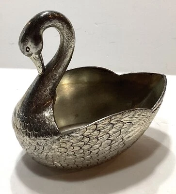 Cisne plateado de la década de 1940 hecho en Japón para DEW Inc. Foto 1 de 4