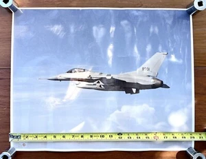 1989 USAF General Dynamics 16x20 Orig Photo 1st Firing Aim-7 Sparrow From F-16C - Bild 1 von 7