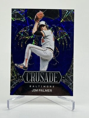 2023 Panini Chronicles Crusade Blue Velocity Prizm /99 Jim Palmer #24 HOF - Image 1 of 2
