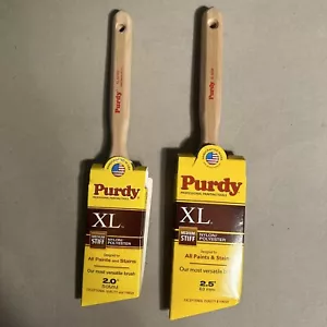 Purdy XL Series 2.5" And 2.0” Glide Angular Trim Paint Brush - Beige Set Of 2 - Picture 1 of 1