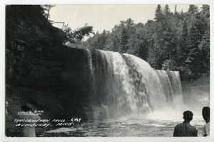 RPPC 1939 Tahquamenon Falls, Newberry, Michigan, L.L. Cook Landscape - Imagen 1 de 1