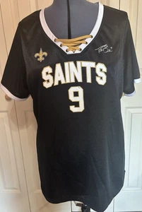 Woman’s Vintage Saints Drew Brees Jersey Sz 2X/3X Black - Picture 1 of 10