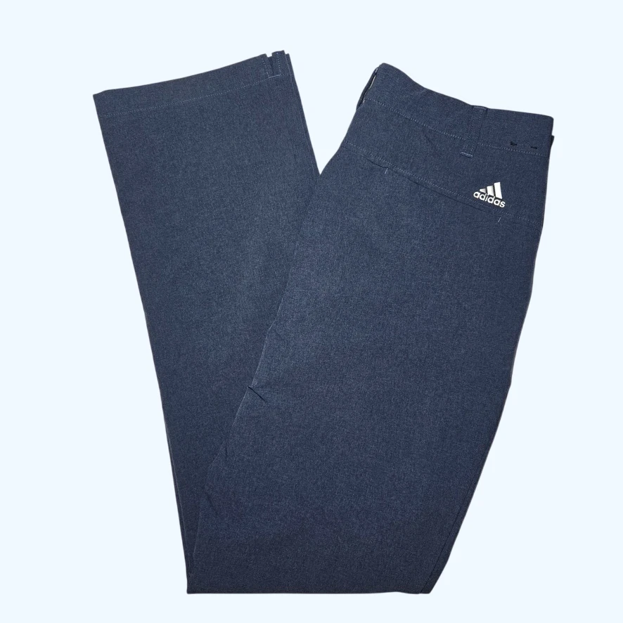 Calça de golfe Adidas Ultimate 365 masculina 35x34 desempenho aderência elástica cintura azul - Imagem 1 de 4