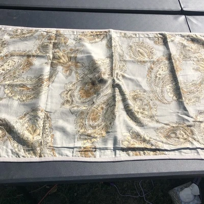 Chaps Cold Spring Grey Paisley King Size Pillow Sham 100% Cotton - Image 1 of 4