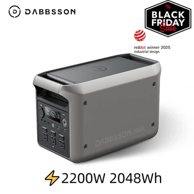 2200W 2048Wh Portable Power Station Solar Generator App Control LiFePO4 Battery - Image 1 of 4