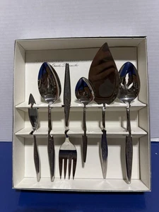 Community Stainless by Oneida Silberschmied 6-teiliges Servierset in Box - Bild 1 von 4
