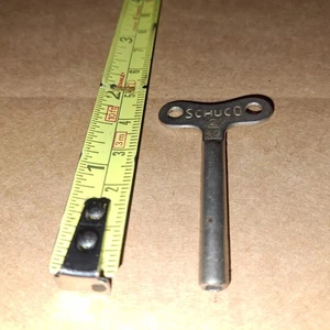 #SCH5 *SHUCO* NO.2  BRIGHT  METAL LONG SHANK KEY(WINDING CLOCKWORK/TIN TOYS - Picture 1 of 2