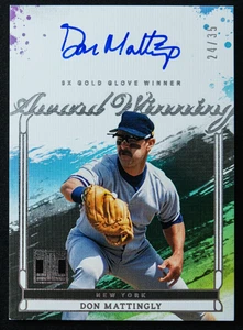 2025 Panini Impeccable Baseball Don Mattingly Auto on Card 24/35 AWA-DM - Bild 1 von 2