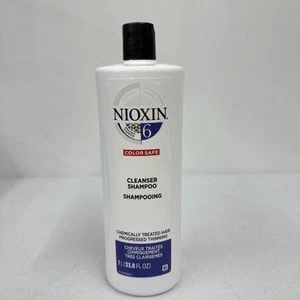 NIOXIN System 6 Cleanser Shampoo Color Safe 1 Liter 33.8 FL OZ Large BOTTLES - Picture 1 of 7