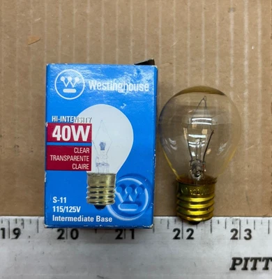 Westinghouse 03629 Bulb High Intensity S-11 40W 125V Clear - Image 1 of 4