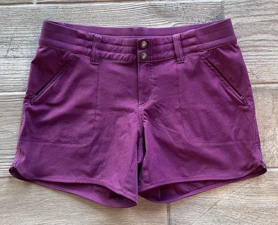 Kuhl 女式自由骑行短裤 6 英寸内缝徒步旅行红色弹力户外 6 码 — 第 1/4 张图片