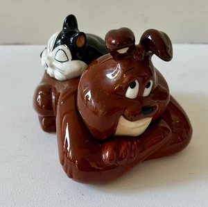 WB Looney Tunes Marc Antony & Pussyfoot grande nidificazione sale e pepe shaker - Foto 1 di 6