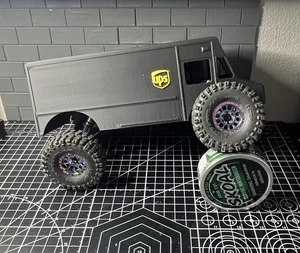 Scx24 blacked Out UPS TRUCK With Chassis! 155mm  - Picture 1 of 9
