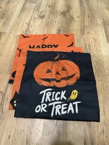 Halloween Pillow Covers Set of 3 17x17 Halloween Decorations Party Witch - Picture 1 of 16