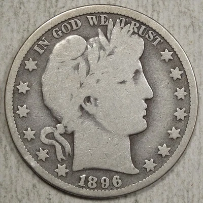 1896-O Barber Half Dollar, Good to Very Good, Much Better Date  1024-06 - Image 1 of 3