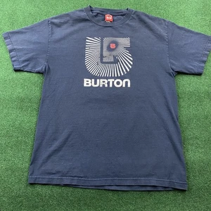 Camisa Burton De Colección Para Hombres Mediana Azul Y2K Grunge Emo Punk Snowboards Esquí Camiseta - Imagen 1 de 9