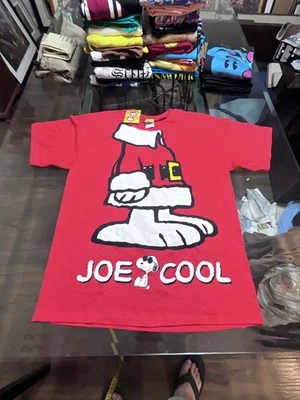 Vtg Snoopy Joe Cool Santa T Shirt Mens Large New With Tags Christmas Peanuts - Image 1 of 4