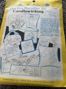 Aunt Martha's Hot Iron Transfers for Candlewicking #C920 - Picture 1 of 5