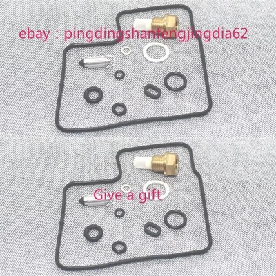 2SET FOR Honda PC800 Pacific Coast 1989-1998 Carb Carburetor Repair kit Rebuild Foto 1 de 3