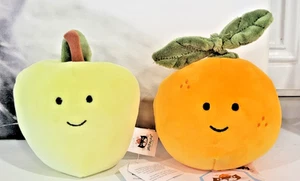 Jellycat London Fabulosa Fruta Naranja y Fabulosa Manzana Ambos Suave RARO Nuevo con Etiqueta - Imagen 1 de 4