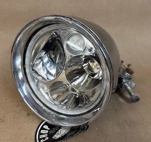 Harley-Davidson Chrome Teardrop Headlight w/ Custom Dynamics LED Headlight - Picture 1 of 17