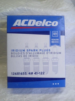 4 Spark Plugs ACDELCO OEM 41122 12681655 Iridium for Cadillac CHEVY 1.8L  - Image 1 of 2