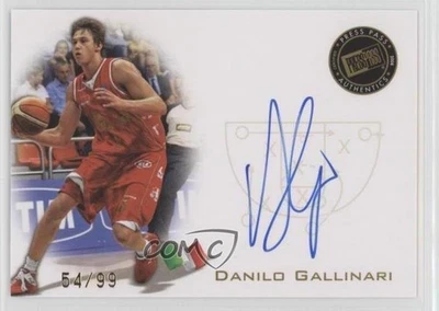 Press Pass Signings Gold 2008/99 Danilo Gallinari #PPS-DG Rookie Auto RC Foto 1 de 2
