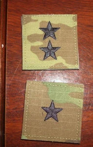  MULTI-CAM , SCORPION, GENERAL OFFICER  RANK SET(2 PCS) WITH HOOK LOOP, BG,MG - Picture 1 of 1