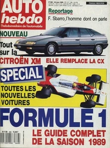 AUTO HEBDO n°668 22/03/1989 GUIDE F1 1989 SBARRO V12 XM - Imagen 1 de 1