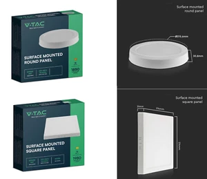 PANNELLO LED APPLIQUE PLAFONIERA 18W 25W DA PARETE SOFFITTO CON STAFFA - Foto 1 di 4