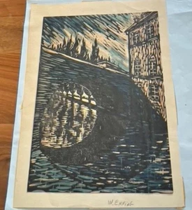 Etching W. Enning - Picture 1 of 2
