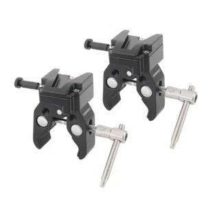 2x CAMVATE Super Crab Clamp+Universal V-Lock Mount QR Adapter for Camera Battery - Picture 1 of 8