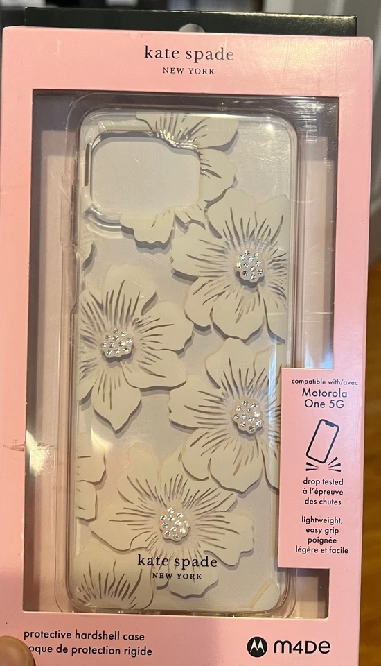 Kate Spade 硬壳保护壳 适用于摩托罗拉 One 5G - HollyHock — 第 1/1 张图片