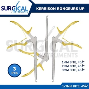 Juego de 3 piezas KERRISON Roedores 7",1 mm, 2 mm, 3 mm hasta 45 grados mango de oro alemán talla - Imagen 1 de 11