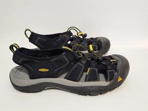 Keen Newport H2 Herren Größe 11,5 Sport Sandalen wasserdicht Wandern schwarz gelb - Bild 1 von 7