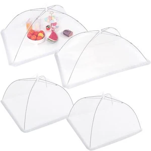 4 Pcs Large And Tall Mesh Food Cover Tent Umbrella Food Screen Covers For Outsid - Picture 1 of 6