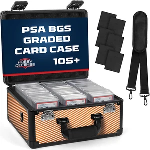 Graded Card Case, 3 Row Graded Card Storage Box, Trading Card Case, PSA Card Cas - Picture 1 of 8
