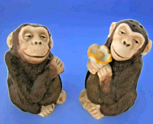 Franklin Mint Arche Noah Affe Salz und Pfefferstreuer Set Vintage 1987 - Bild 1 von 7