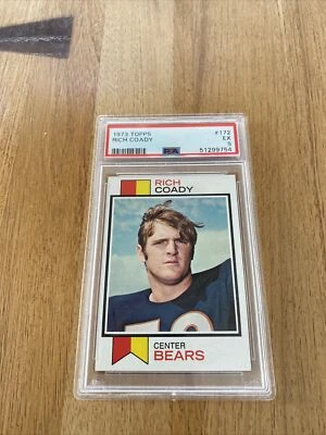 1973 Topps Football #172 Rich Coady PSA 5 - Image 1 of 2