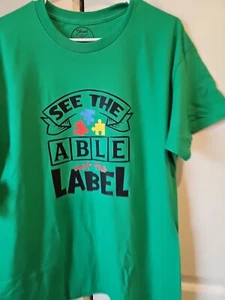 Autism T-shirt Autism Awareness day See the Able And Not The Label - Picture 1 of 3