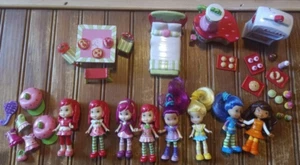 2008 Strawberry Shortcake Mini Dolls 3” Hasbro Lot Figures and accessories - Picture 1 of 11