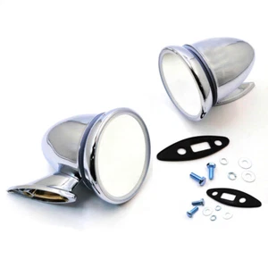 DATSUN 510 240Z 260Z 280Z FIT NEW COMPATIBLE CHROME PAIR DOOR MIRROR LH AND RH - Foto 1 di 6