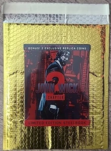 John Wick Chapter 2 Limited Edition Steelbookš„Brand New Sealed! Blu-ray + Coins - Picture 1 of 12