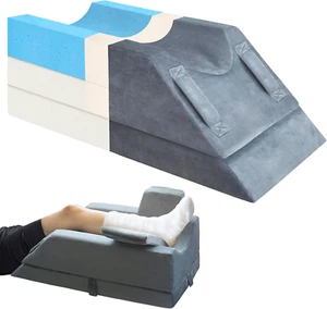 Adjustable Leg Elevation Pillow Memory Foam Recovery Wedge - Picture 1 of 12