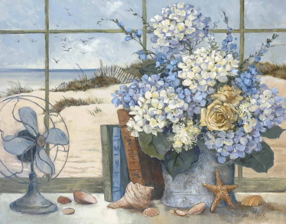 Ceramic Backsplash Tile Mural Floral Flower Kitchen/Bathroom - Beach Cottage - Image 1 of 1