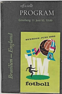 ENGLAND V BRAZIL ~ 11 JUNE 1958 ~ WORLD CUP SWEDEN 1958 GROUP 4 - Bild 1 von 2