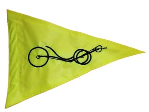 Custom Artsy Liegerad Trike Dreieck Sicherheitsflagge - Bild 1 von 6